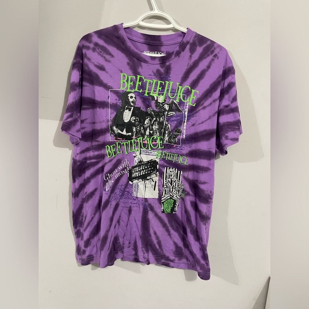 Hybrid Apparel Purple Tie-Dye Graphic Tee